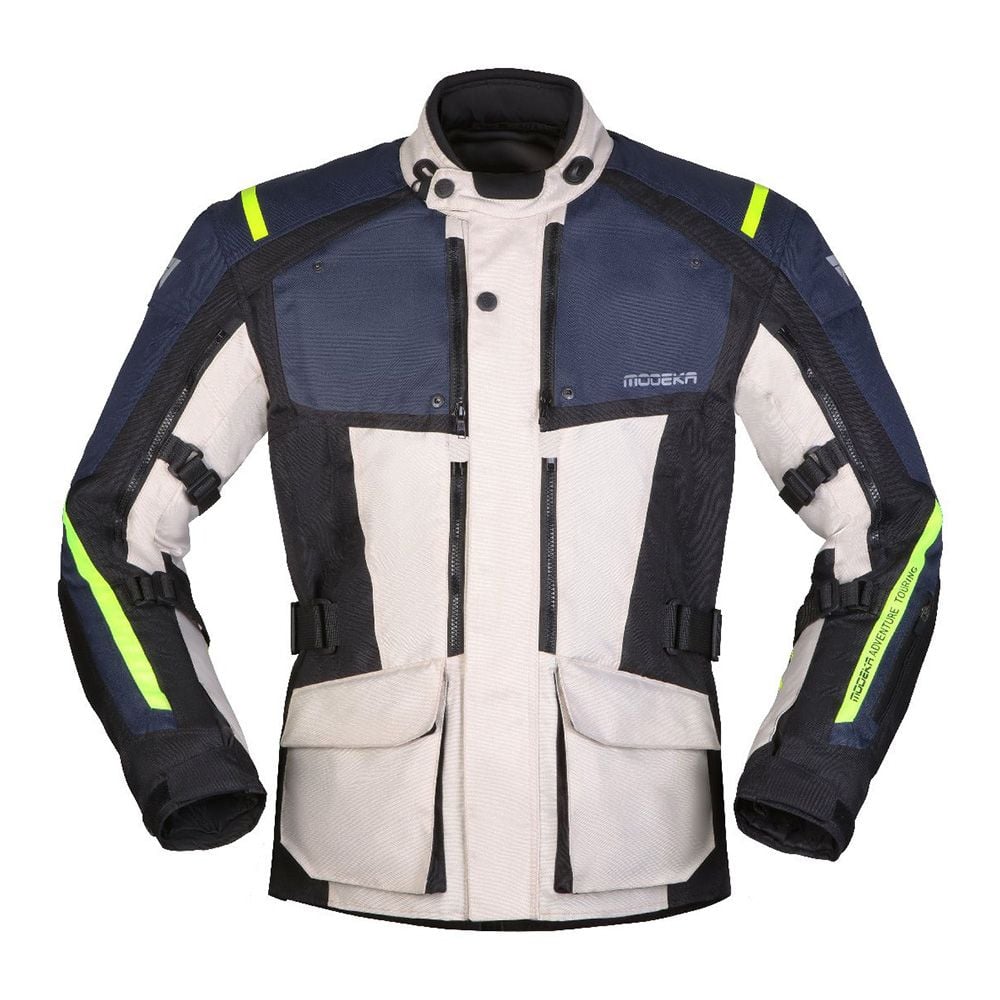 Modeka Varus Jacket Light Grey Blue Chromeburner