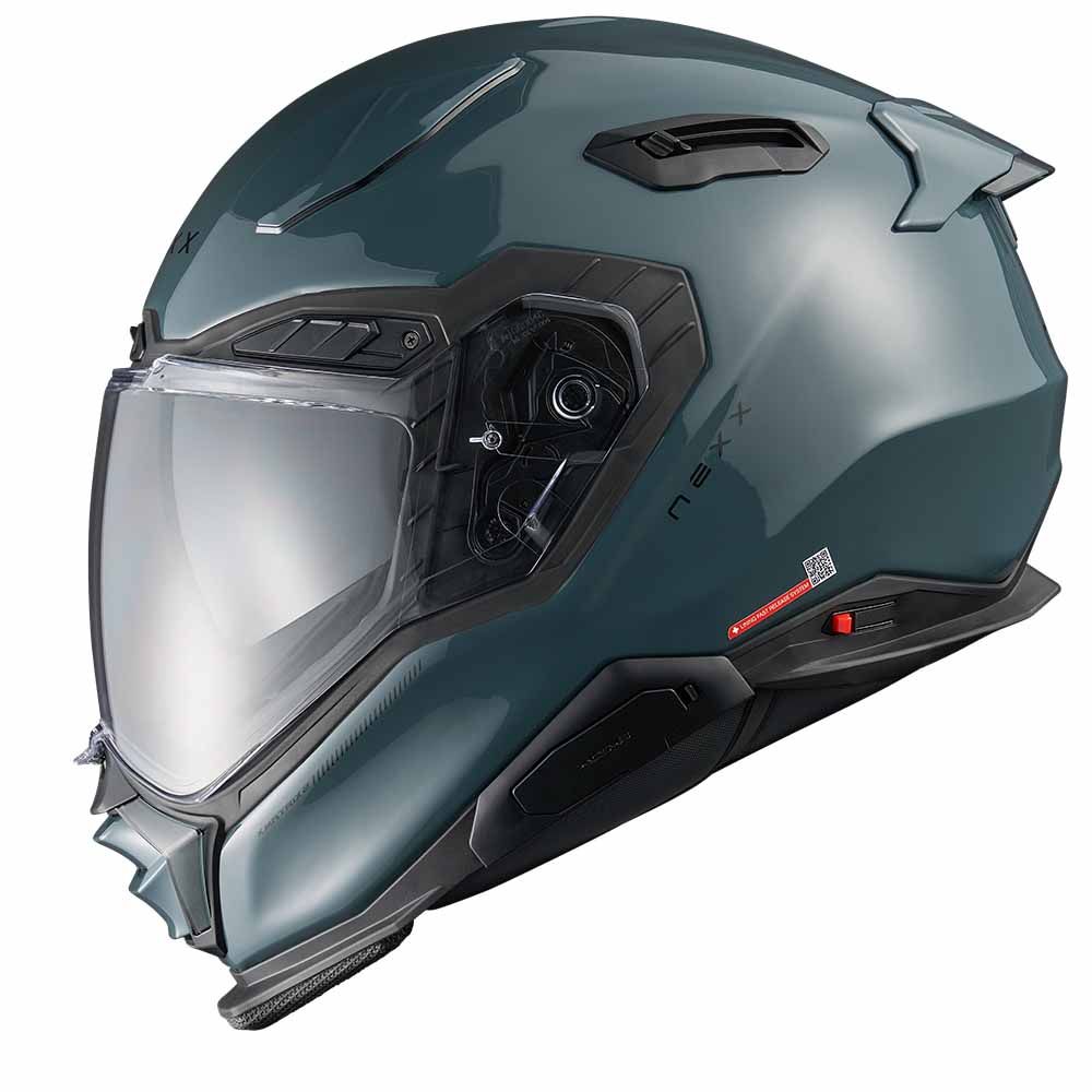 Nexx X.WST3 Plain Wild Blue Full Face Helmet - Chromeburner
