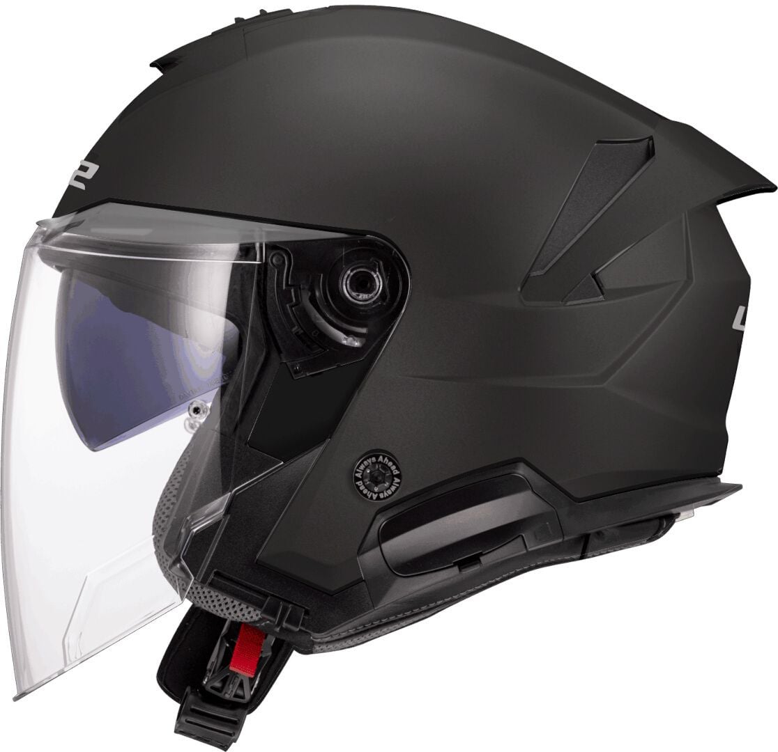 LS2 OF618 Verso II Solid Matt Black Jet Helmet - Chromeburner