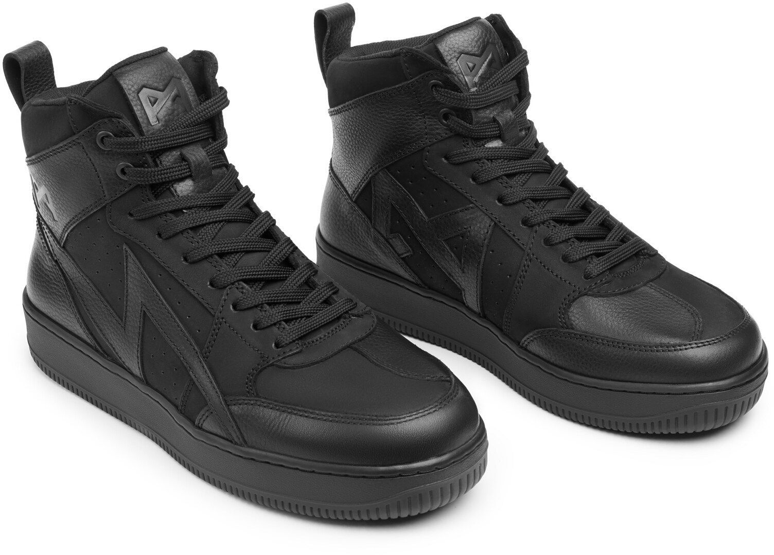 paaako Pando Moto Apex Black Motorcycle Shoes - Chromeburner