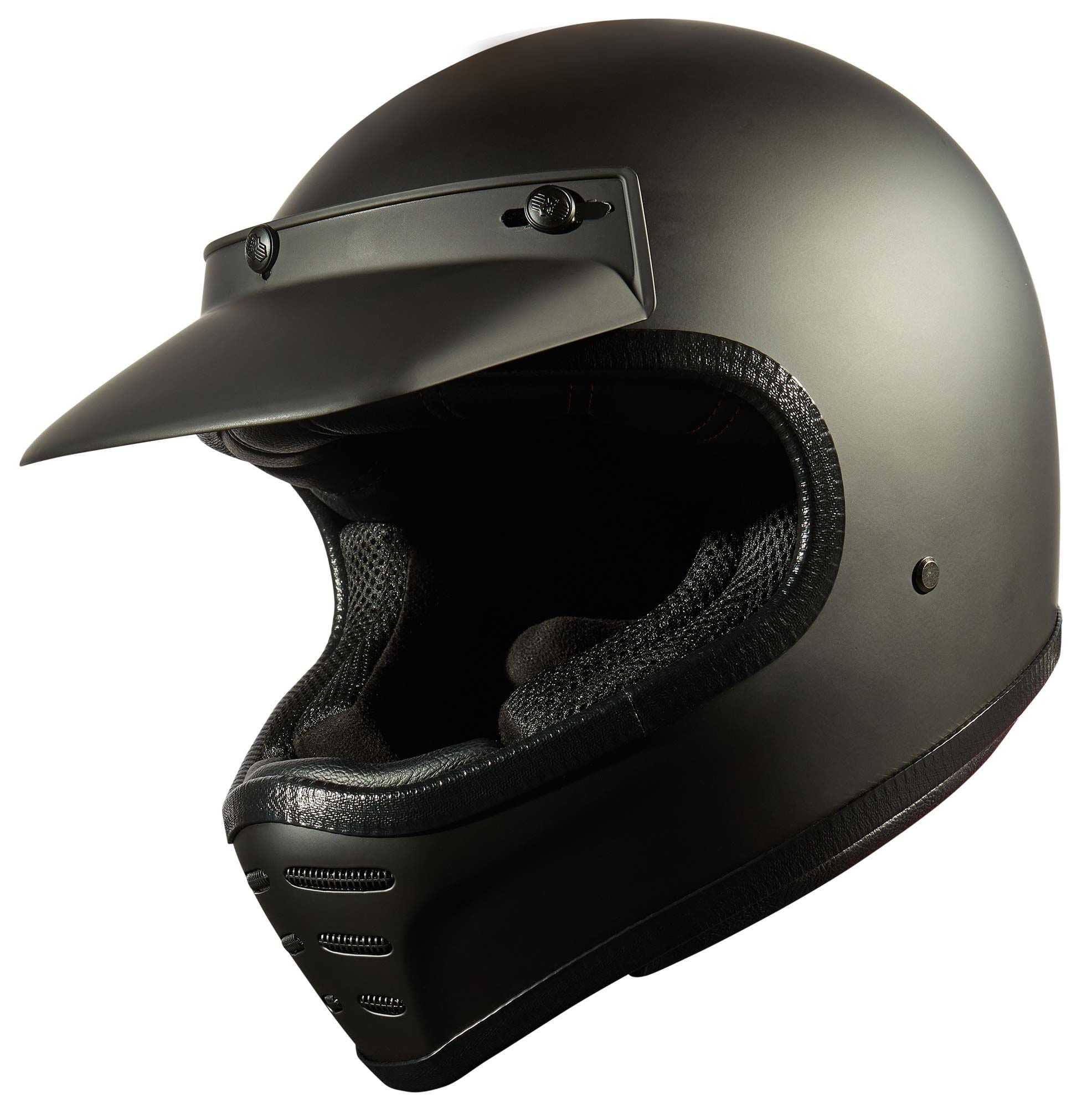 Peroz Gyamo Matt Black Full Face Helmet - Chromeburner