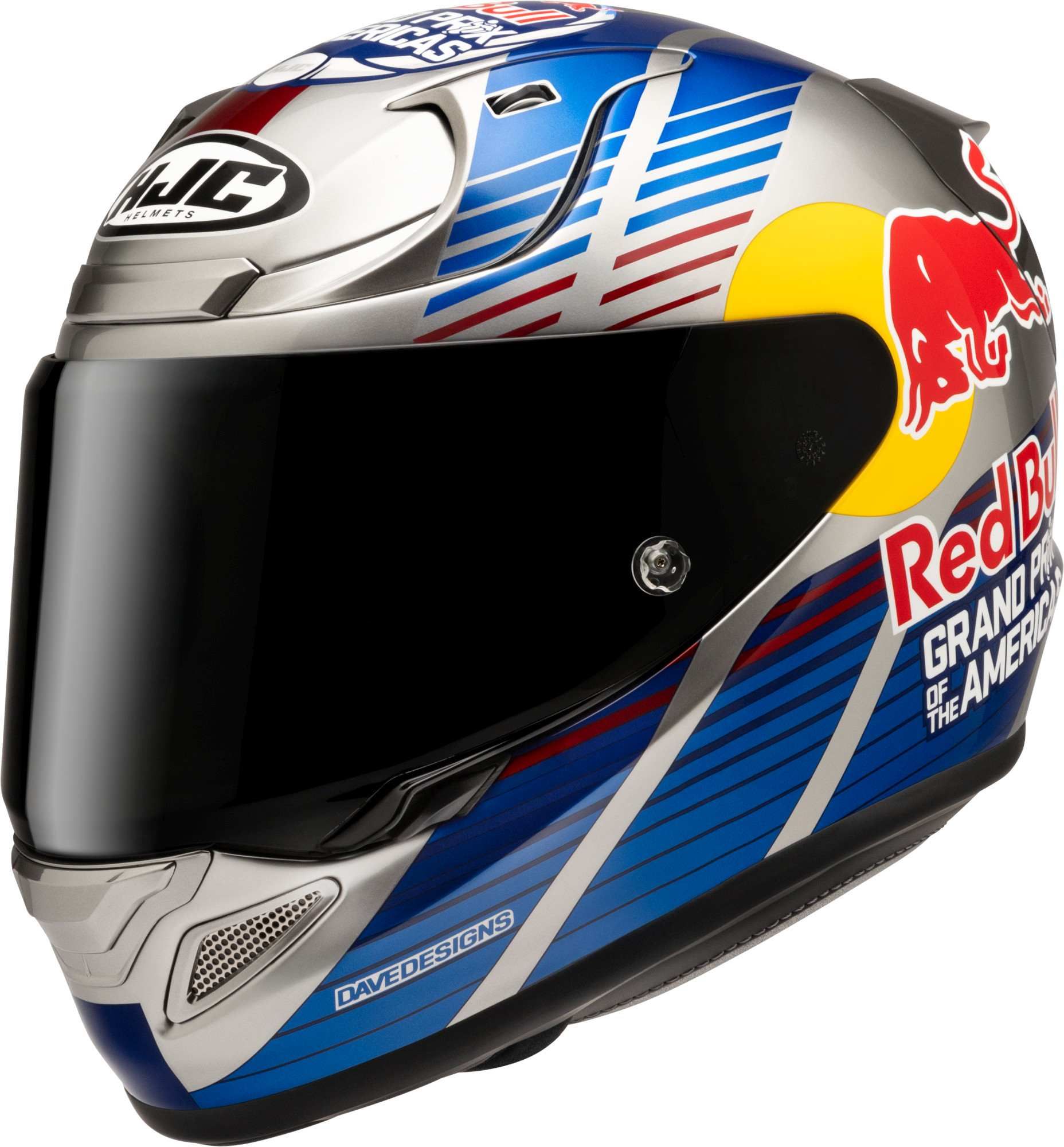 HJC RPHA 12 Red Bull Austin GP II Full Face Helmet - Chromeburner