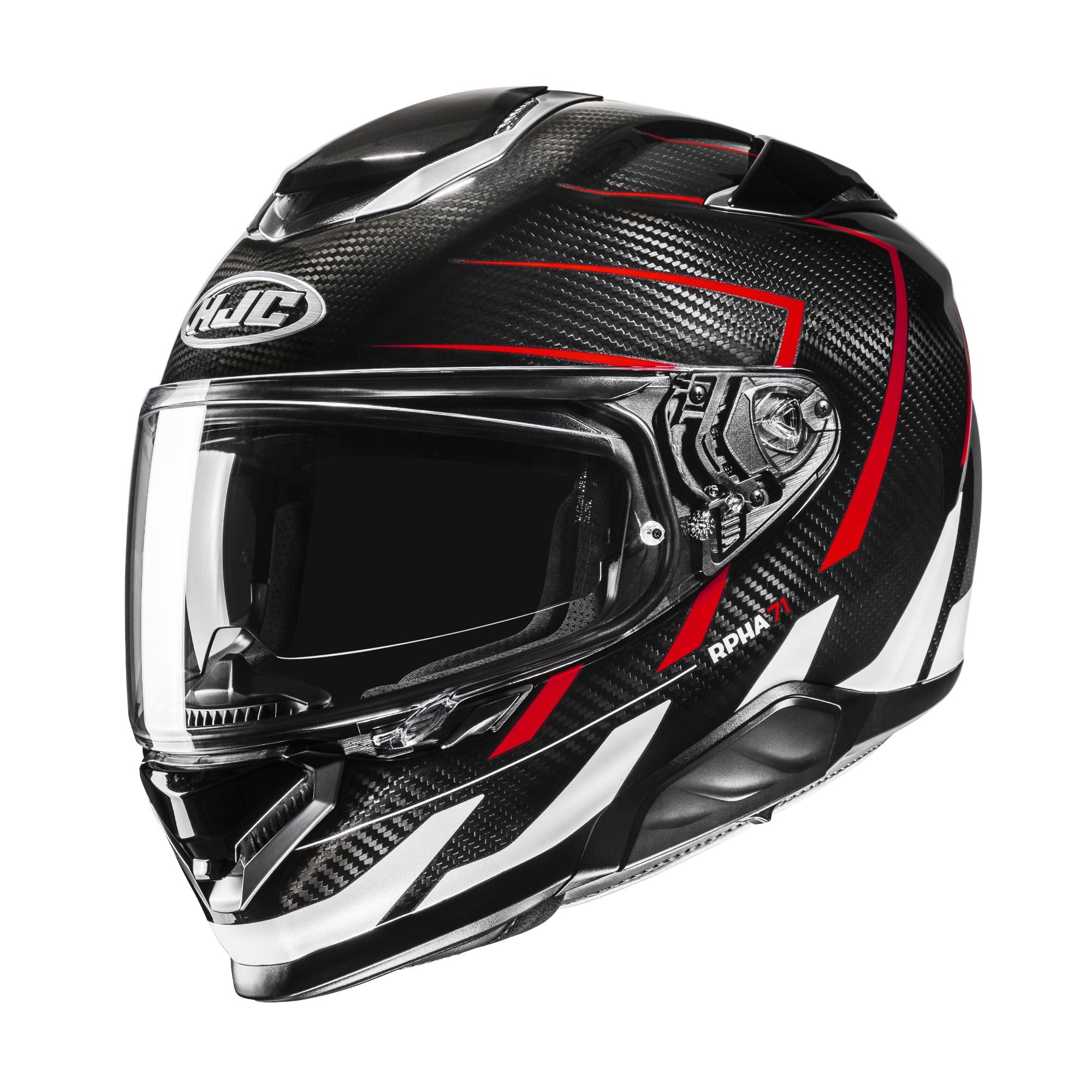 HJC RPHA 71 Carbon Cano Black White Red Full Face Helmet