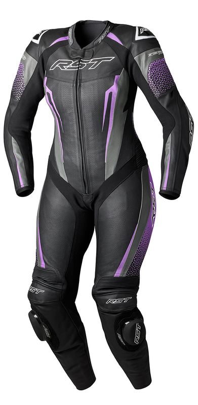 RASH ドライスーツ ブラック グレー パープル RST Tractech Evo 5 Women One Piece Suit Black Fushia Grey