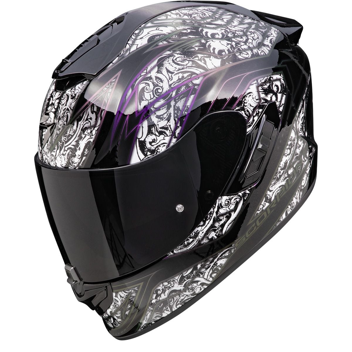 Scorpion EXO-1400 Evo II Air Fantasy Black White Full Face Helmet