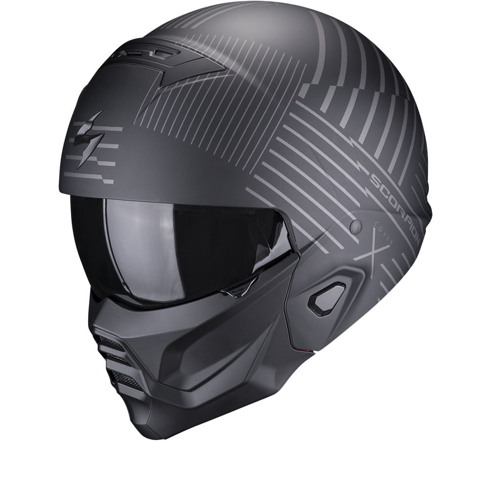 Silver motorcycle helmet top