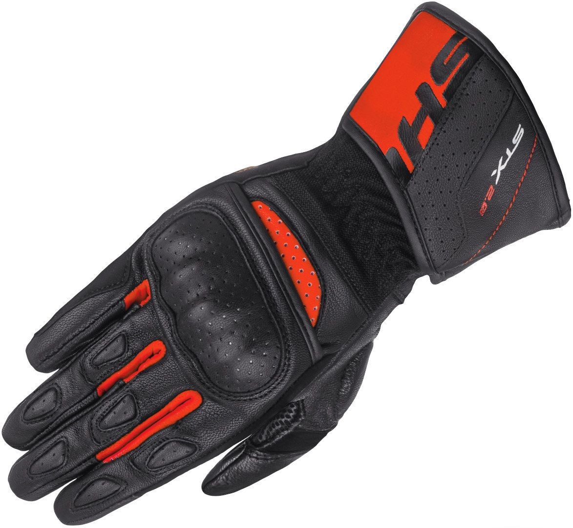 SHIMA STX 2.0 Perforated Black Red Motorcycle Gloves - Chromeburner