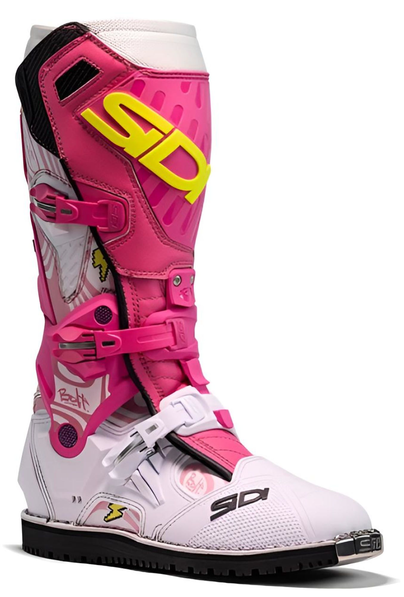 Sidi Crossair HD Billy Bolt Special Edition White Pink Motocross