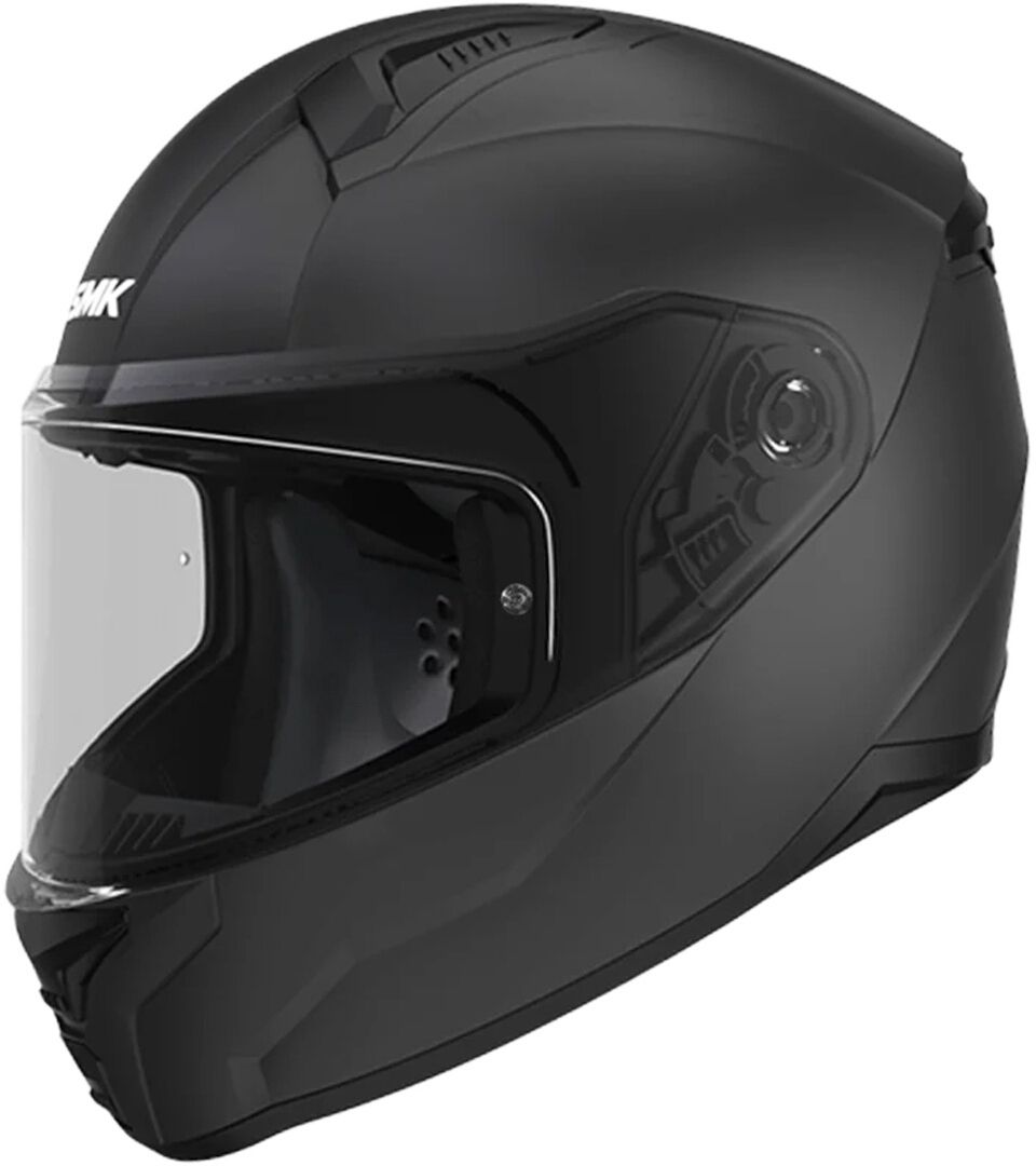 SMK Bionic Youth Solid Matt Black Kids Full Face Helmet Chromeburner