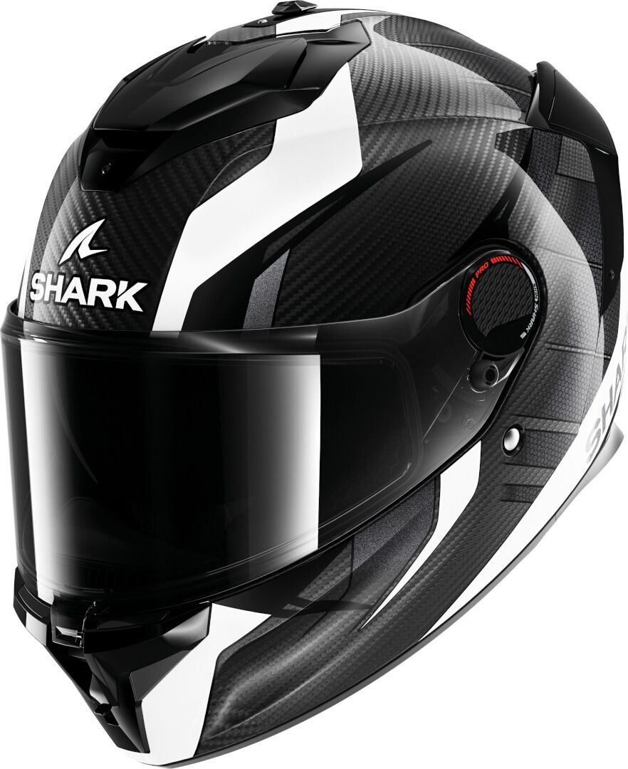 Shark Spartan GT Pro Kultram Carbon Black White Full Face Helmet