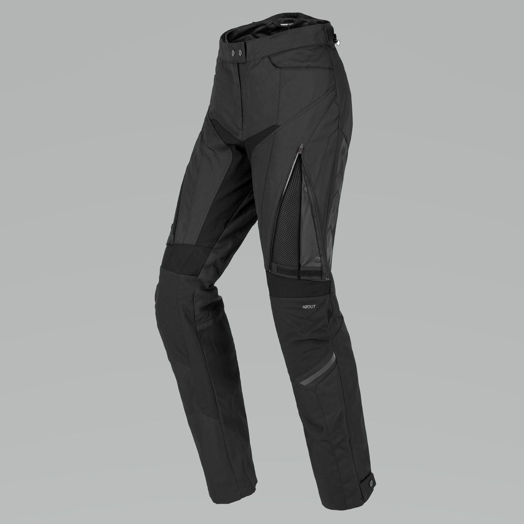 Spidi 4Season Lady Evo Black Motorcycle Pants Chromeburner