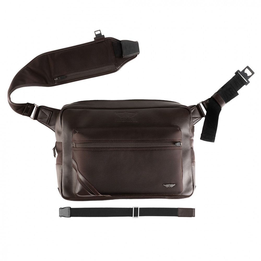 Artonvel Original Full Brown Messenger Bag - Chromeburner