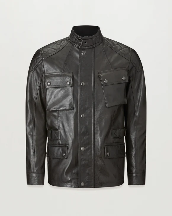 Belstaff Turner Black Leather Jacket - Chromeburner