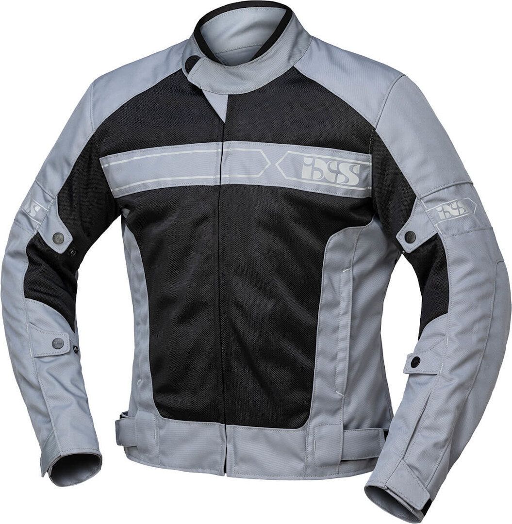 IXS Evo-Air Grey Black Textile Motorcycle Jacket - Chromeburner