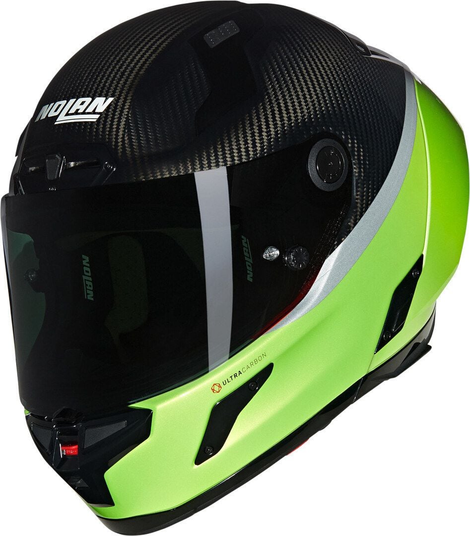 ノリノリ Nolan X-804 RS D.O.C. 347 Carbon Pulse Green Glossy Full Face