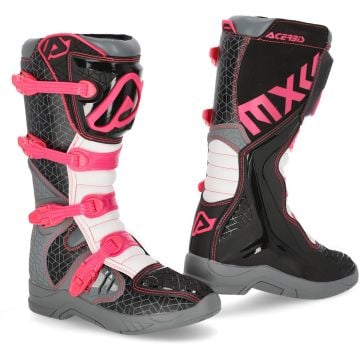 Acerbis X-Team Schwarz Pink Motocross Stiefel
