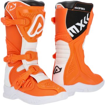 Acerbis X-Team JR Orange Weiß Kinder Motocross Stiefel