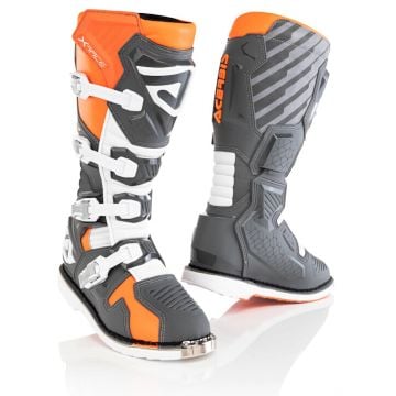 Acerbis X-Race Grau Orange Motocross Stiefel
