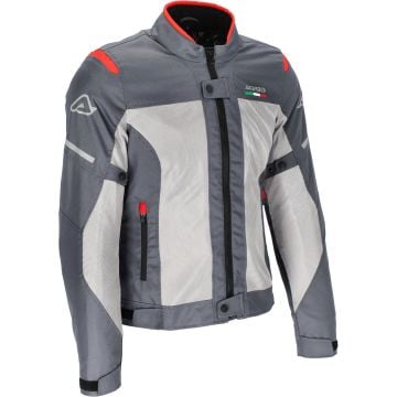 Acerbis On Road Ruby Ladies Grey Red Textile Jacket