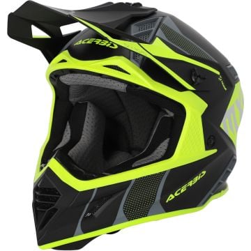 Acerbis X-Track Black Neon Yellow Motocross Helmet