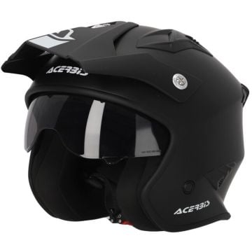 Acerbis Aria Solid Black Jet Helmet