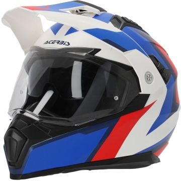 Acerbis Flip FS-606 Blue White Red Adventure Full Face Helmet