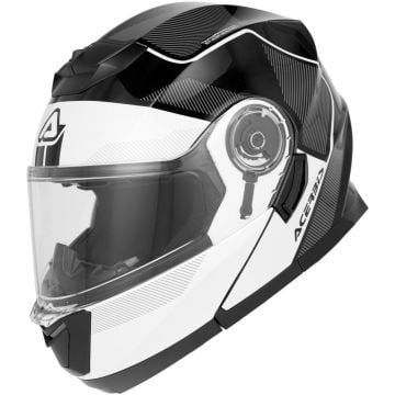 Acerbis Serel Black White Flip Up Helmet