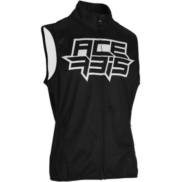 Acerbis Linear Softshell Black White Waterproof Vest