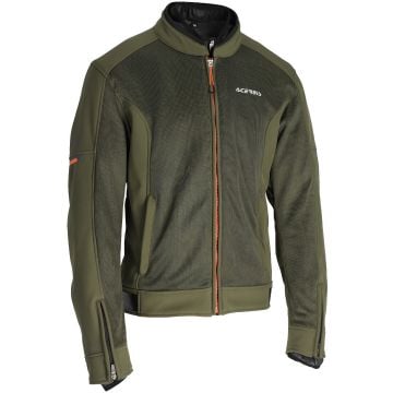 Acerbis Gordon Green Orange Waterproof Textile Jacket