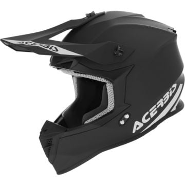 Acerbis Linear Solid Matt Black Motocross Helmet