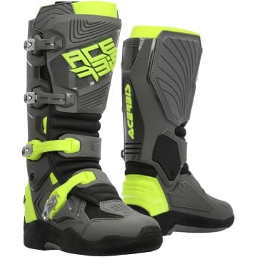 Acerbis Whoops Grau Gelb Motocross Stiefel
