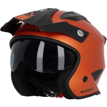 Acerbis Aria Metallic Matt Orange Jet Helmet
