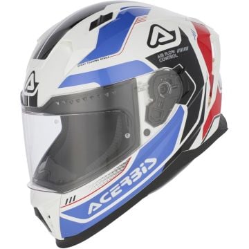 Acerbis X-Way Graphic Logo White Blue Full Face Helmet