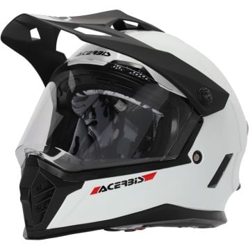 Acerbis Rider Junior Solid White Kids Motocross Helmet