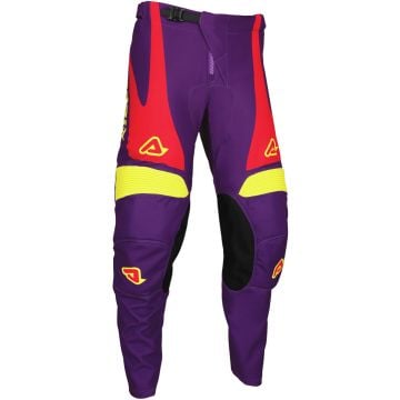 Acerbis MX-Track Askar Violet Yellow Motocross Pants