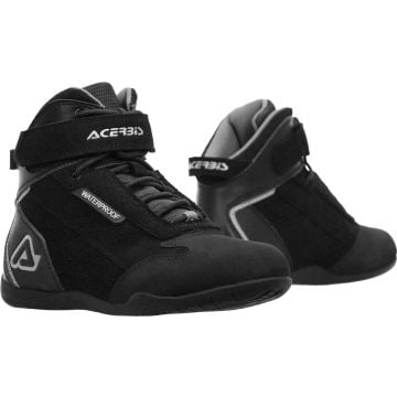 Acerbis First Step Black Waterproof Motorcycle Shoes
