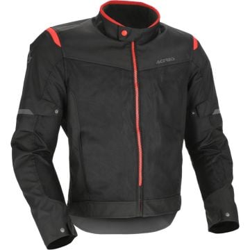 Acerbis Ramsey Vented 2.0 Mesh Black Red Textile Jacket