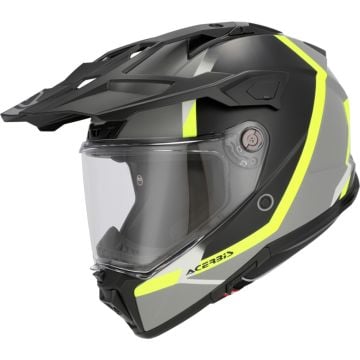 Acerbis Attack Graphic Matt Black Yellow Adventure Full Face Helmet
