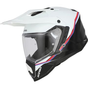 Acerbis Assault Graphic White Black Adventure Full Face Helmet