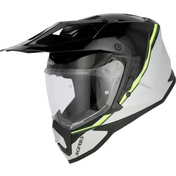 Acerbis Assault Graphic Matt Black Yellow Adventure Full Face Helmet
