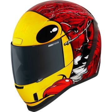 Icon Airform Brozak MIPS Helmet Red Yellow 
