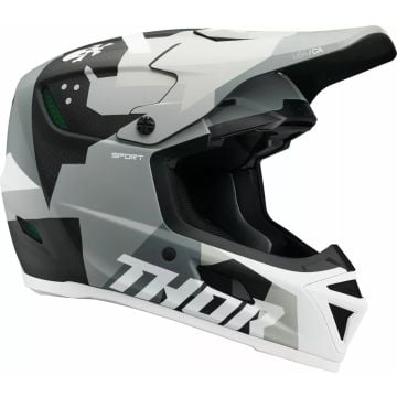Thor Reflex Carbone Brave Gris Camo Casque Motocross