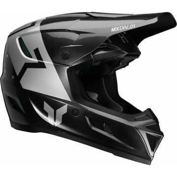 Thor Reflex Rogue Noir Argent Casque Motocross