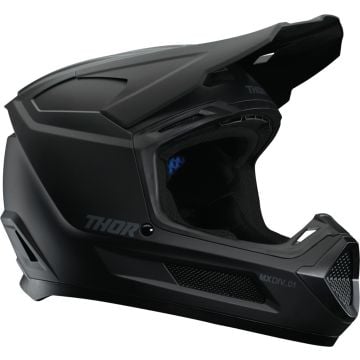 Thor Fleet Blackout Matt Black Kids Motocross Helmet