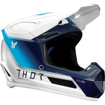 Thor Fleet Storm White Blue Kids Motocross Helmet
