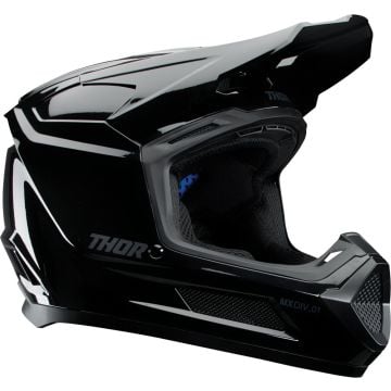 Thor Fleet Blackout Gloss Black Kids Motocross Helmet