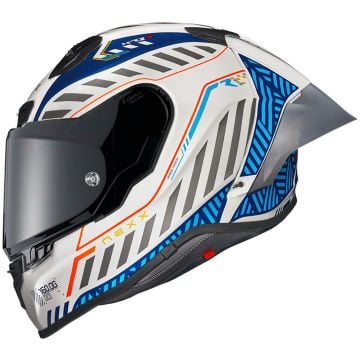 Nexx X.R3R Out Brake Blanc Bleu Casque Intégral