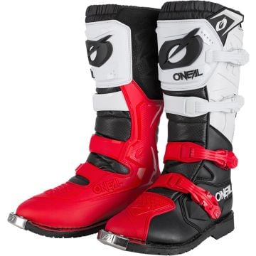 O'NEAL Rider Pro Black White Red Motocross Boots
