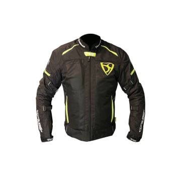 MUGENRACE Fuggire-A Ladies Black Yellow Waterproof Textile Jacket