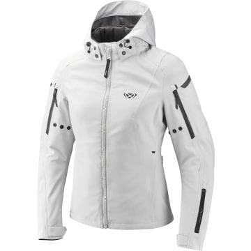 Ixon Burning Lady Light Grey Textile Motorcycle Jacket